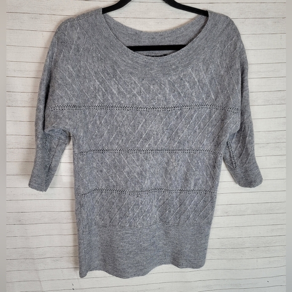 WHBM DOLMAN METALLIC WOOL BLEND SWEATER, SZ SMALL - Picture 1 of 8